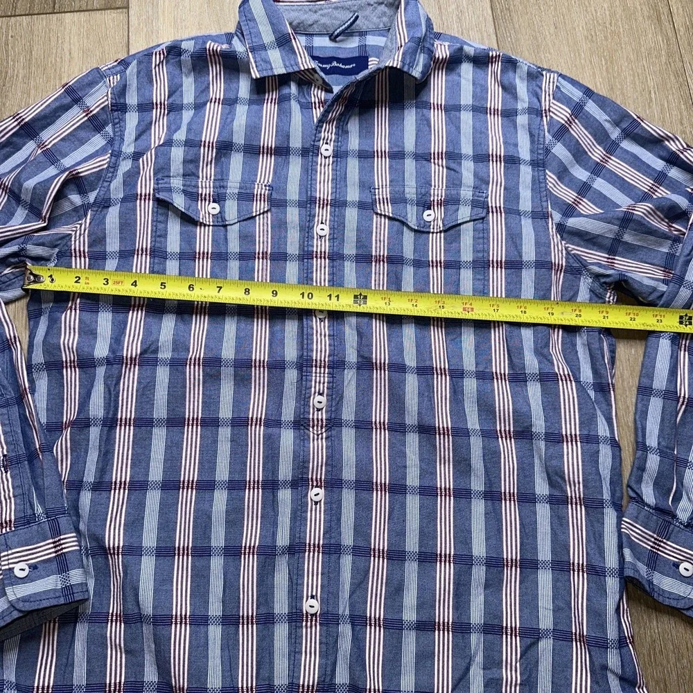 Tommy Bahama‎ Button Down Striped Shirt Men's Medium Cotton Long Sleeve Preowned